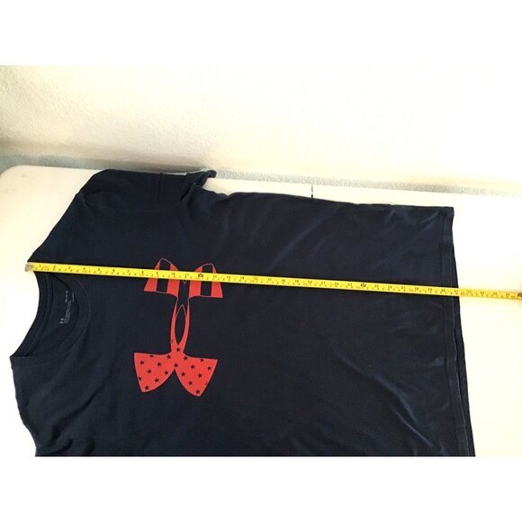 Under Armour Mens Black & Red Graphic T-Shirt Medium Cotton Size M - Picture 6 of 6